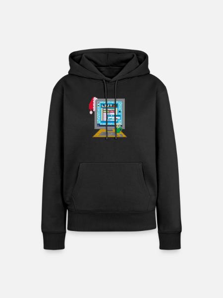 LA LISTE - Sweat à capuche Premium bio Femme - noir