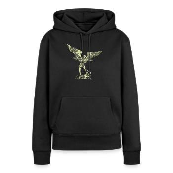 Michael Erzengel Heiliger Christlicher Engel Heiliger Heiliger Snkt - Frauen Premium Bio Hoodie - Schwarz - Vorne - Julia (174cm)