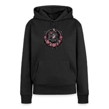 Sailor Lady gothique victorienne - Sweat à capuche Premium bio Femme - noir - Devant - Julia (174cm)