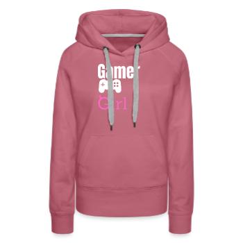 Gamer Girl - Women’s Premium Organic Hoodie - mauve - Front - Isabella (175cm)