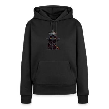 Seigneur des ténèbres - Sweat à capuche Premium bio Femme - noir - Devant - Julia (174cm)