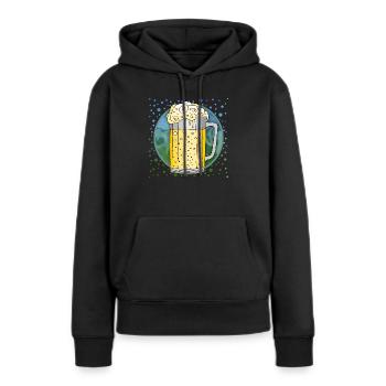 Becher - Frauen Premium Bio Hoodie - Schwarz - Vorne - Julia (174cm)