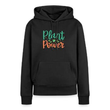 Kraft der Anlagen - Frauen Premium Bio Hoodie - Schwarz - Vorne - Julia (174cm)