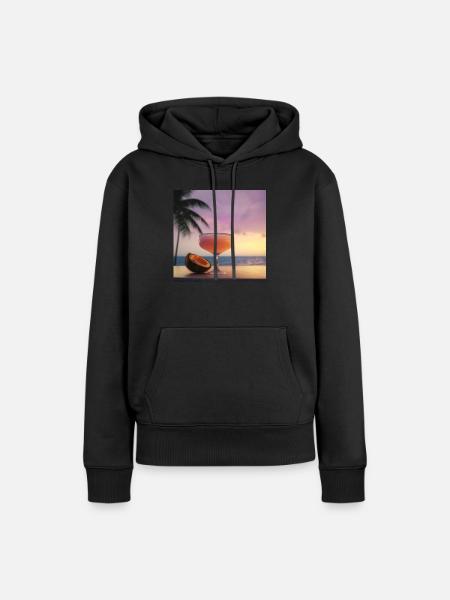 Cocktail 3 Geschenk - Frauen Premium Bio Hoodie - Schwarz