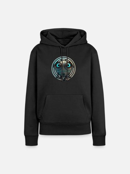 Im Robot - Frauen Premium Bio Hoodie - Schwarz
