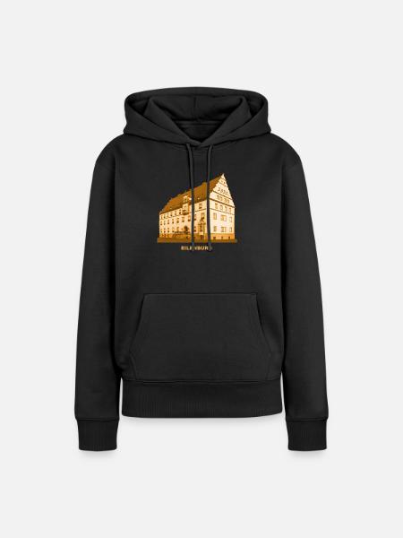 Eilenburg City Hall Saxony Düben Heath Mulde - Women’s Premium Organic Hoodie - black