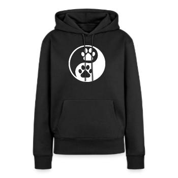 Hund Dog - Frauen Premium Bio Hoodie - Schwarz - Vorne - Julia (174cm)