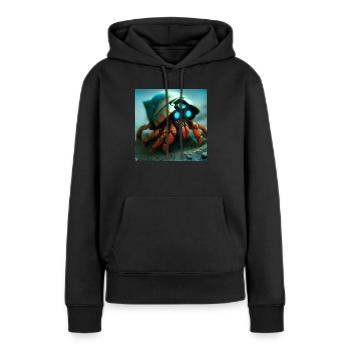 elektronik Tier - Frauen Premium Bio Hoodie - Schwarz - Vorne - Julia (174cm)