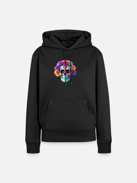 Dia de los Muertos - Frauen Premium Bio Hoodie - Schwarz