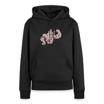 Strong Rhino - Women’s Premium Organic Hoodie - black - Front - Julia (174cm)