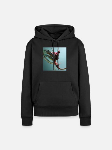 Zauberhafte Büste - Frauen Premium Bio Hoodie - Schwarz