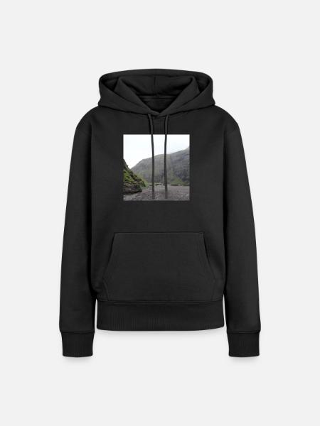 Island - Frauen Premium Bio Hoodie - Schwarz