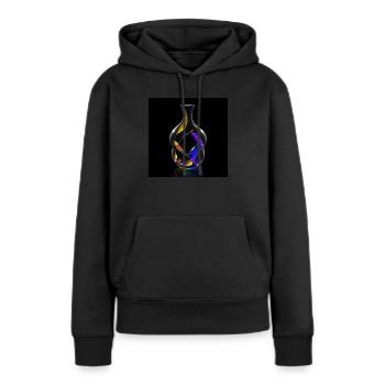 Kleinsche Flasche -03- - Frauen Premium Bio Hoodie - Schwarz - Vorne - Julia (174cm)
