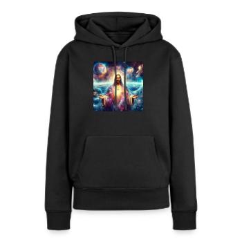 Image 25 - Sweat à capuche Premium bio Femme - noir - Devant - Julia (174cm)