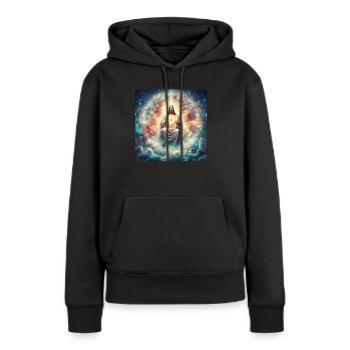 Image 22 - Sweat à capuche Premium bio Femme - noir - Devant - Julia (174cm)