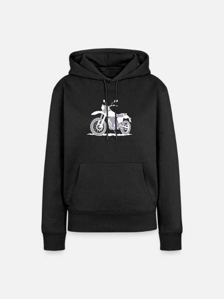 Motorcycle Motorcross Motorbike Fan Motorcyclist - Women’s Premium Organic Hoodie - black