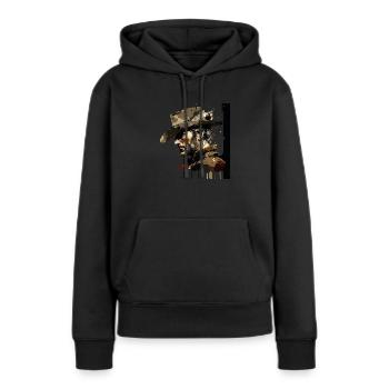 Cowboy - Frauen Premium Bio Hoodie - Schwarz - Vorne - Julia (174cm)