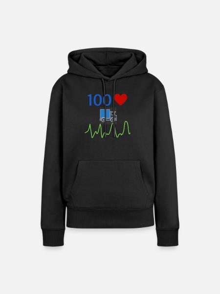 Lastwagenfahrer - Frauen Premium Bio Hoodie - Schwarz