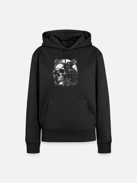 Wache des Mondraben - Dame Premium hoodie, økologisk bomuld - sort