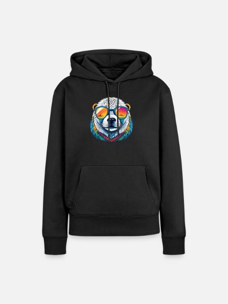Siegel - Frauen Premium Bio Hoodie - Schwarz