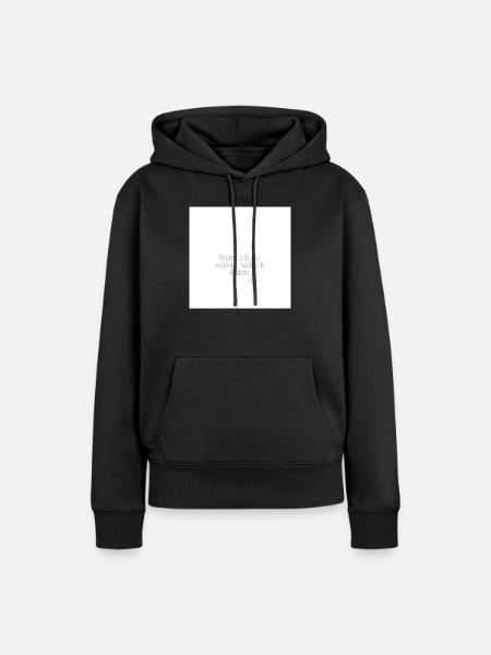 If I knew that, I'd have boobs. - Women’s Premium Organic Hoodie - black