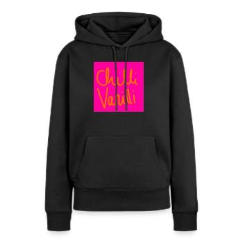 Chilli Vanilli - Frauen Premium Bio Hoodie - Schwarz - Vorne - Julia (174cm)