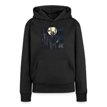 Nosferatu 16 bits - Sweat à capuche Premium bio Femme - noir - Devant - Julia (174cm)