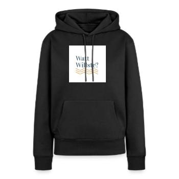 Watt Willste - Frauen Premium Bio Hoodie - Schwarz - Vorne - Julia (174cm)