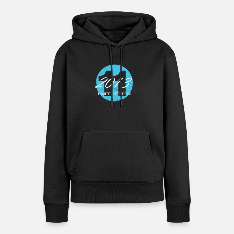 11 ans d’âge Edition Limitée - Sweat à capuche Premium bio Femme - noir