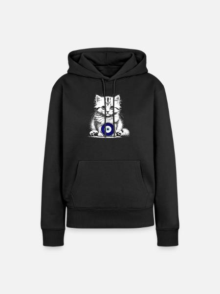 Nazar - Frauen Premium Bio Hoodie - Schwarz