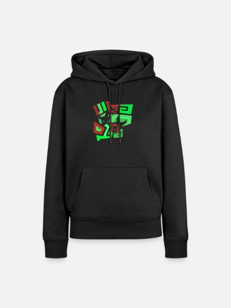 Tauben Taube - Frauen Premium Bio Hoodie - Schwarz