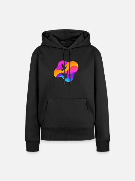 Taube Taubenei Turteltauben - Frauen Premium Bio Hoodie - Schwarz