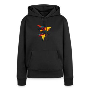Motocross Bewegung Adrenalin - Frauen Premium Bio Hoodie - Schwarz - Vorne - Julia (174cm)