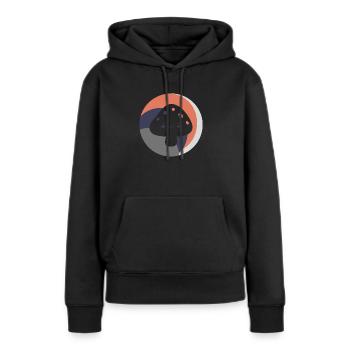 Pilze Vegetarisch Essbar - Frauen Premium Bio Hoodie - Schwarz - Vorne - Julia (174cm)