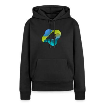 Pianist Musikschule Tastatur - Frauen Premium Bio Hoodie - Schwarz - Vorne - Julia (174cm)