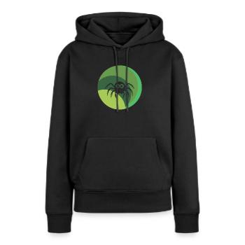 Arachnid Spinne Krabbeltier - Frauen Premium Bio Hoodie - Schwarz - Vorne - Julia (174cm)