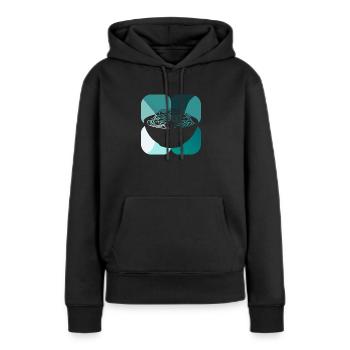Noodles Noodle dish Ravioli - Women’s Premium Organic Hoodie - black - Front - Julia (174cm)