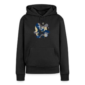 Taube Peacezeichen Turteltauben - Frauen Premium Bio Hoodie - Schwarz - Vorne - Julia (174cm)