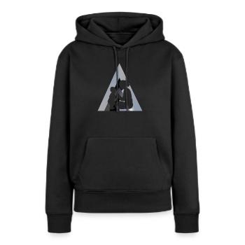 Babysitter Kinderbetreuung Elternzeit - Frauen Premium Bio Hoodie - Schwarz - Vorne - Julia (174cm)