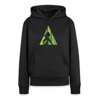 Fechten Kampfkunst Florett - Frauen Premium Bio Hoodie - Schwarz - Vorne - Julia (174cm)