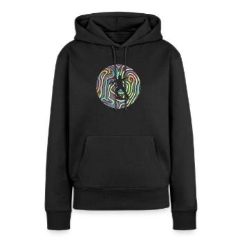 Sports nautiques Wakeboarder - Sweat à capuche Premium bio Femme - noir - Devant - Julia (174cm)
