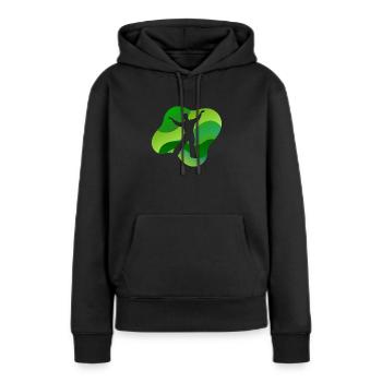Tanzschule Tanzmonster Tanzpaar - Frauen Premium Bio Hoodie - Schwarz - Vorne - Julia (174cm)