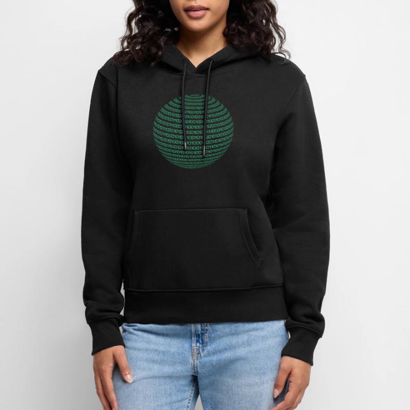 Binary Code Code Computer Science Nerd Student Gift Women’s Premium Organic Hoodie