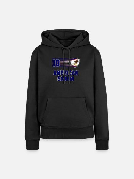 Amerikanisch-Samoa - Frauen Premium Bio Hoodie - Schwarz