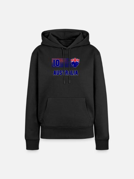 Australien - Frauen Premium Bio Hoodie - Schwarz
