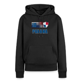 Panama - Sweat à capuche Premium bio Femme - noir - Devant - Julia (174cm)