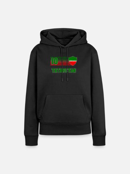 Tatarstan - Frauen Premium Bio Hoodie - Schwarz