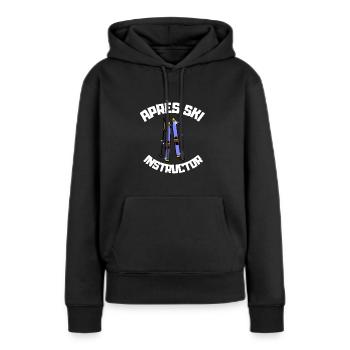 Après Ski Instructor - Frauen Premium Bio Hoodie - Schwarz - Vorne - Julia (174cm)