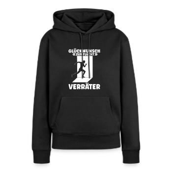 Jobwechsel Abschied Verabschiedung Beruf Arbeit Ko - Frauen Premium Bio Hoodie - Schwarz - Vorne - Julia (174cm)