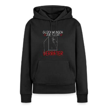 Jobwechsel Abschied Verabschiedung Beruf Arbeit Ko - Frauen Premium Bio Hoodie - Schwarz - Vorne - Julia (174cm)